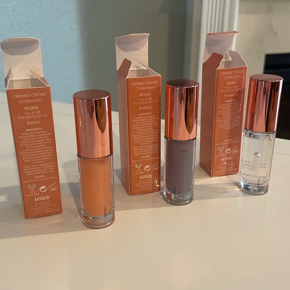 NIB Joah Plumping Lip Oil - Drinks on Me Collection - set of 3 - Picture 2 of 6